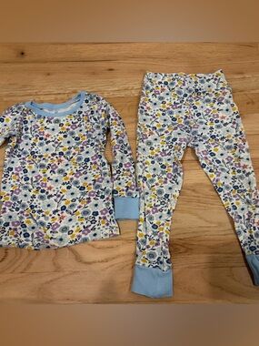 The Honest Company floral toddler girl pajama long sleeve set
